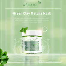 OEM Private Label Lightening Peeling Natürliche Matcha-Ton-Maske Kaolin-Gesichts-Grün-Ton-Maske